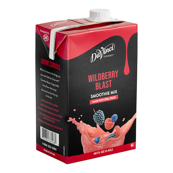 DaVinci Gourmet Wildberry Blast Real Fruit Smoothie - Carton (48oz)