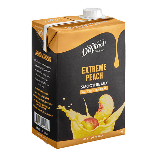 DaVinci Gourmet Extreme Peach Real Fruit Smoothie - Carton (48oz)