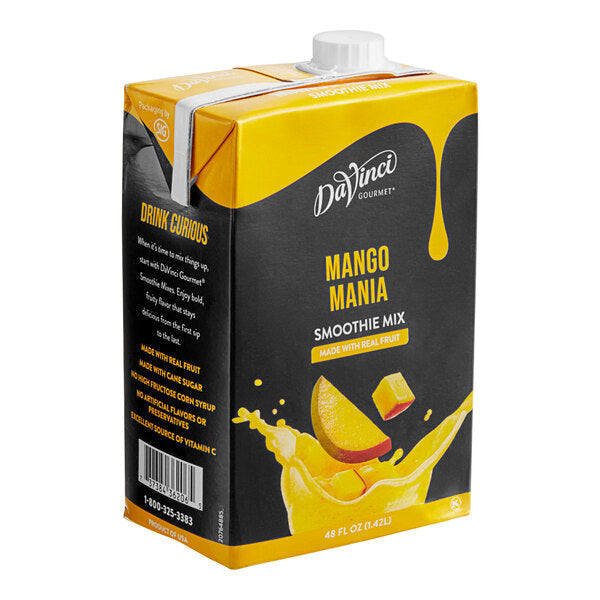 DaVinci Gourmet Mango Mania Real Fruit Smoothie - Carton (48oz)