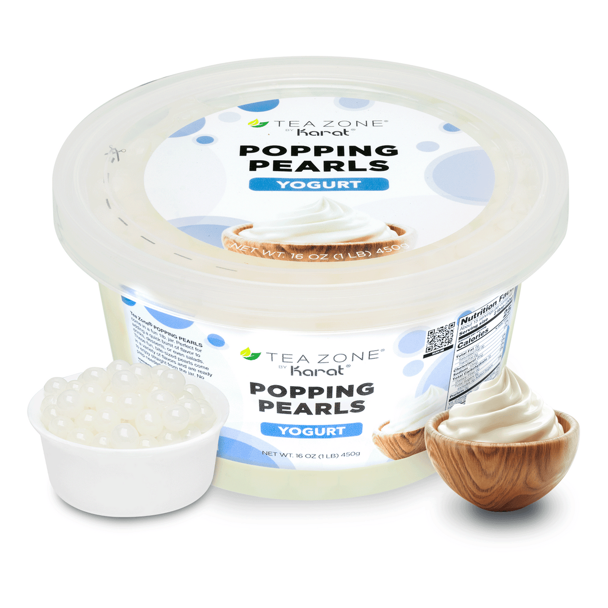 Yogurt Popping Pearls - Jar (1 lb)