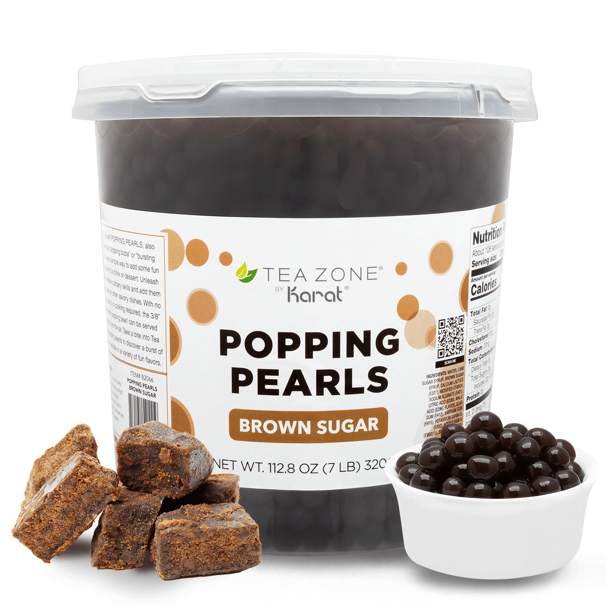 Brown Sugar Popping Pearls - Jar (7 lbs)