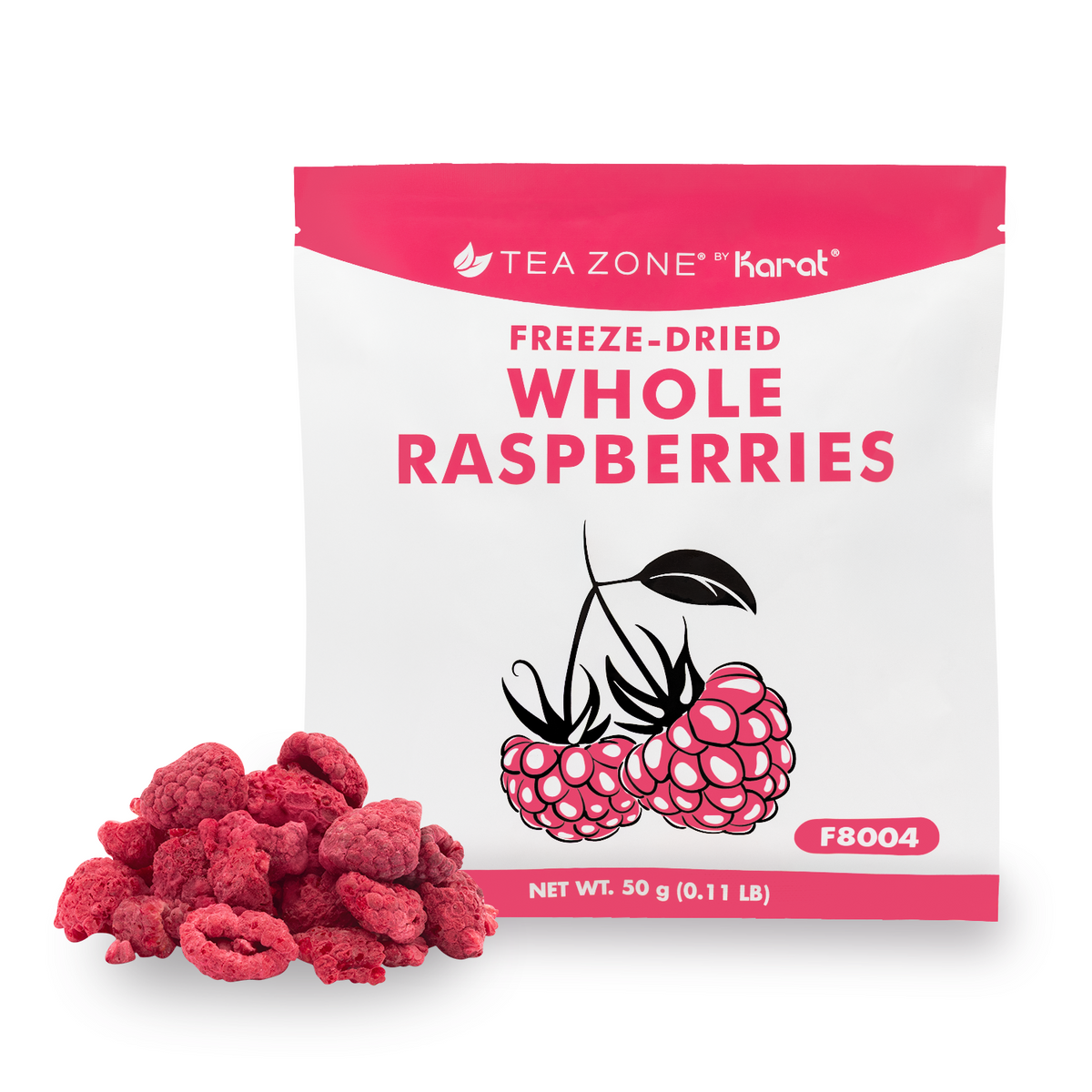 Tea Zone Freeze-Dried Raspberry, Whole - Bag