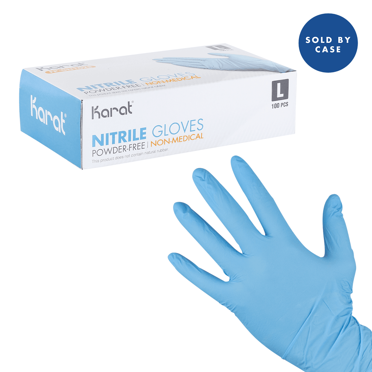 [1,000 ct] Nitrile Gloves | Latex-Free | Powder-Free | Blue | Large