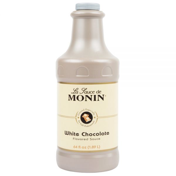 Monin White Chocolate Sauce - Bottle (64oz)