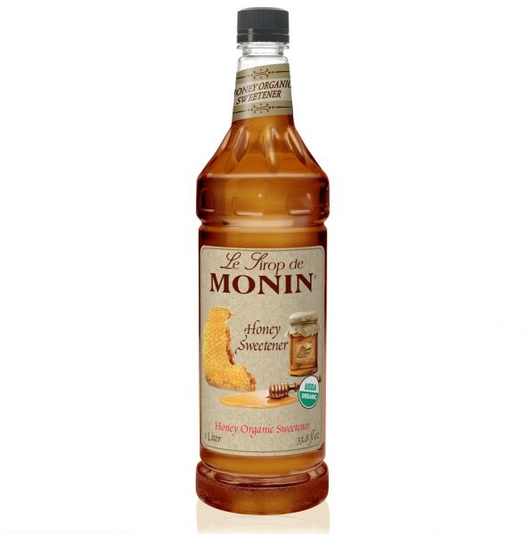Monin Organic Honey Sweetener Syrup - Bottle (1L)