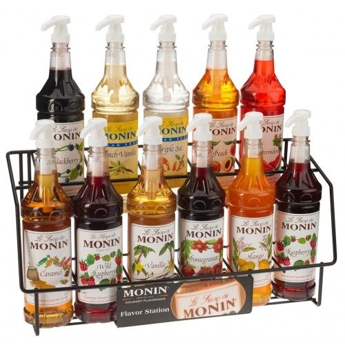 Monin Syrup Wire Rack, for 11 Bottles - 1 pc