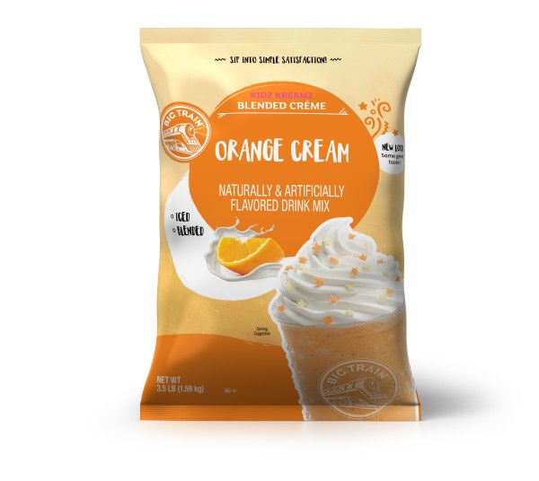 Big Train Kidz Kreamz Orange Cream Blended Beverage Mix - Bag (3.5 lbs)