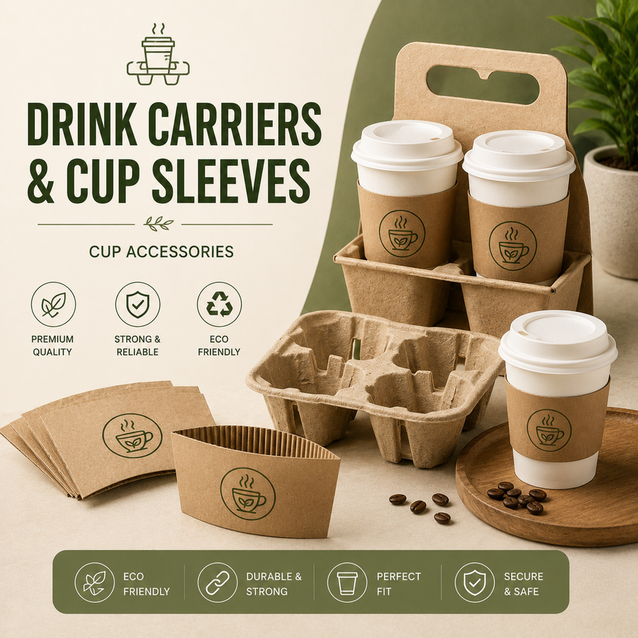 Cup carriers & sleeves