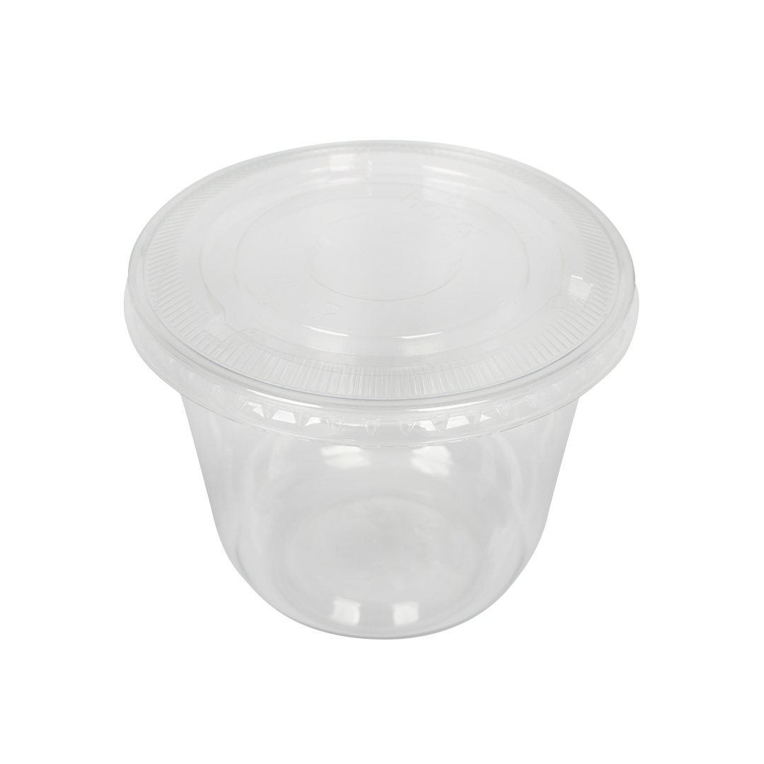 [1,000 ct] Plastic Cup Lids | 98 mm | PET | No Hole | Clear