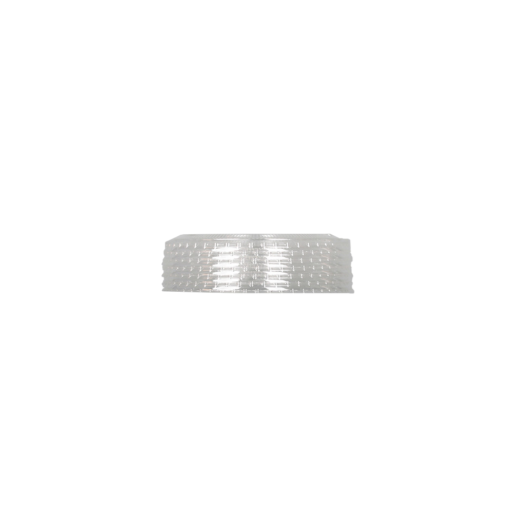 [1,000 ct] Plastic Cup Lids | 98 mm | PET | No Hole | Clear