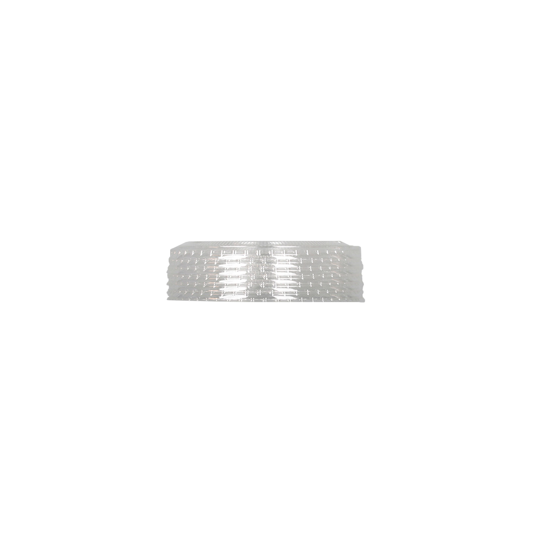 [1,000 ct] Plastic Cup Lids | 98 mm | PET | No Hole | Clear