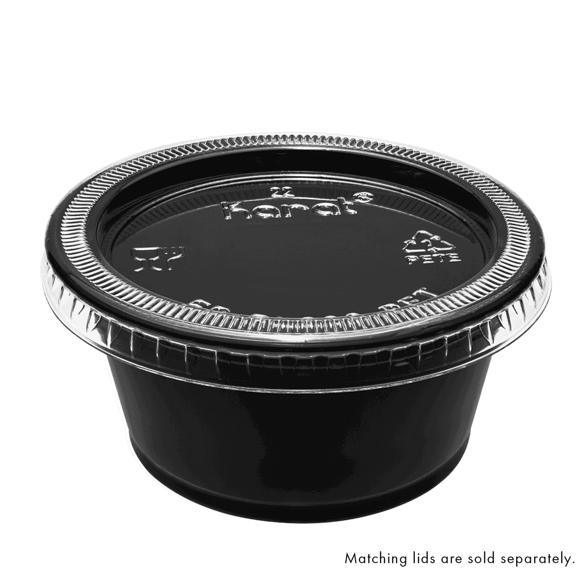 [2,500 ct] 2 oz PP Plastic Portion Cups, Black