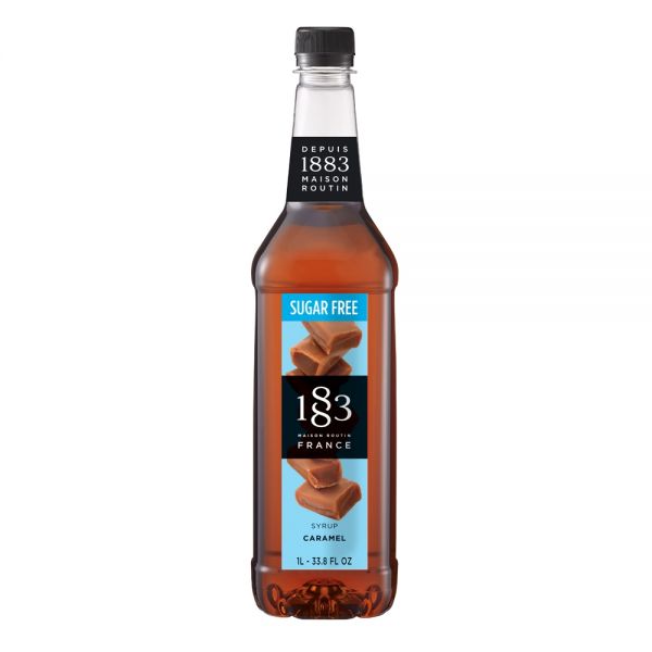 1883 Maison Routin Sugar Free Caramel Syrup - Bottle (1L)