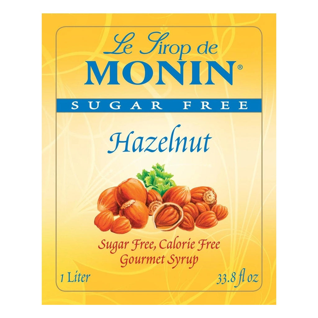 Monin Sugar Free Hazelnut Syrup - Plastic Bottle (1L)