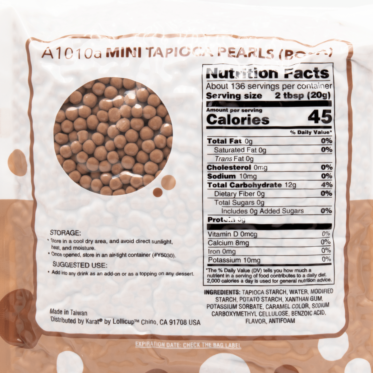 Mini Tapioca Pearls (Boba) - Case of 6 bags