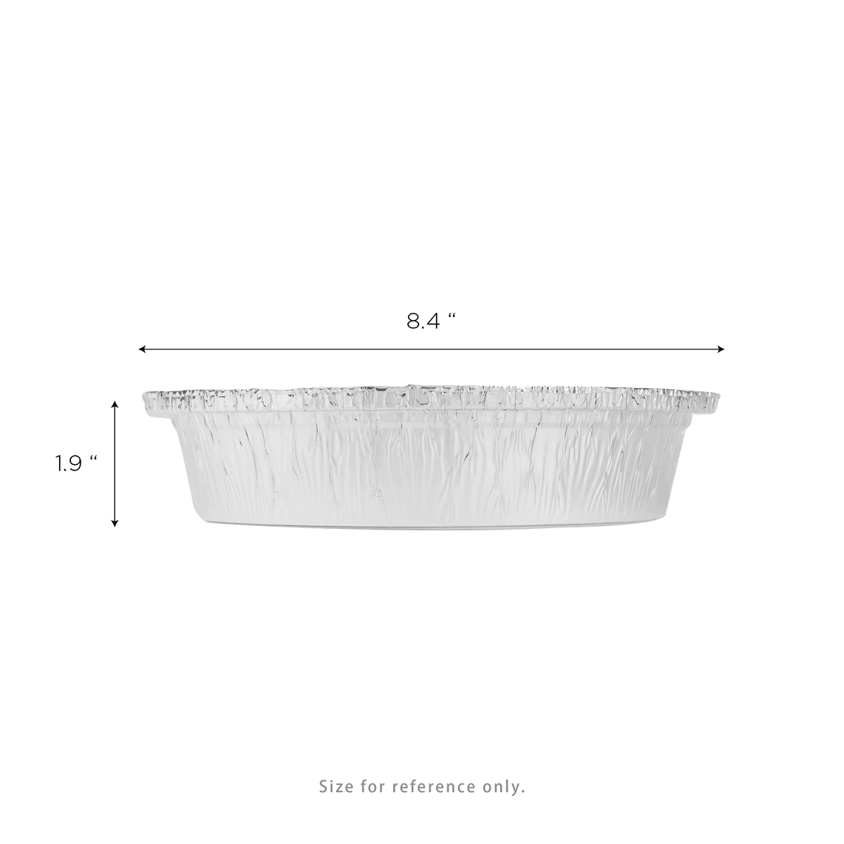 [500 ct] 8" Round Aluminum Pans