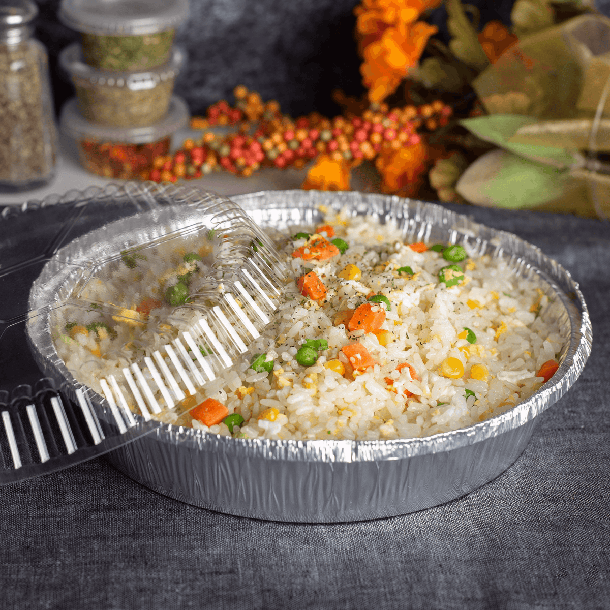 [500 ct] 8" Round Aluminum Pans