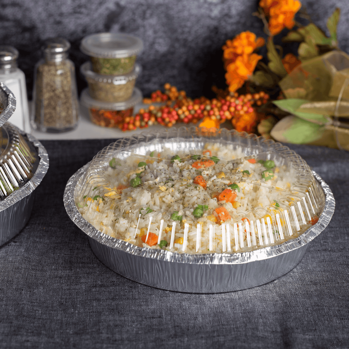 [500 ct] 8" Round Aluminum Pans