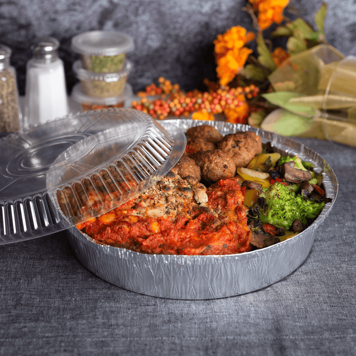 [500 ct] 9" Round Aluminum Pans