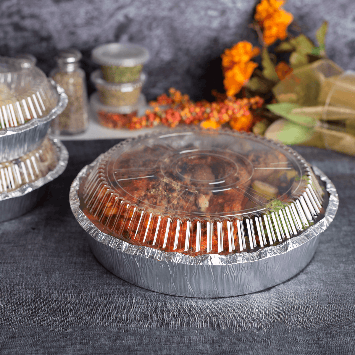 [500 ct] 9" Round Aluminum Pans