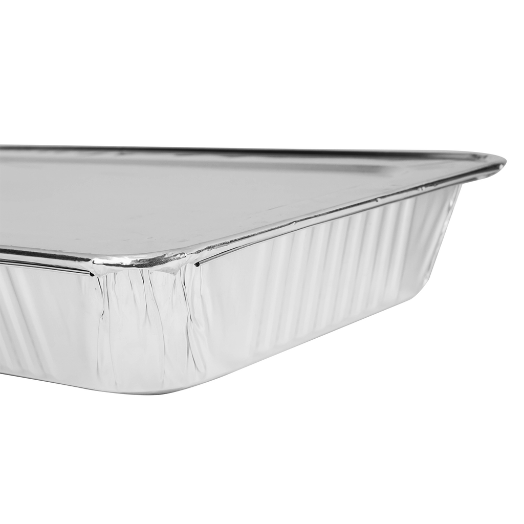 [50 ct] Full Size Heavy-Duty Aluminum Foil Steam Table Pan, Deep