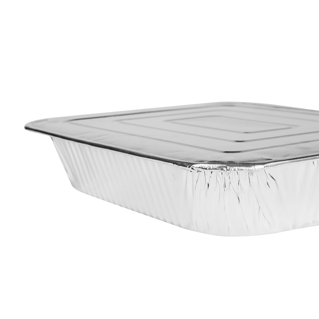 [50 ct] Full Size Aluminum Foil Steam Table Pan, Medium Depth
