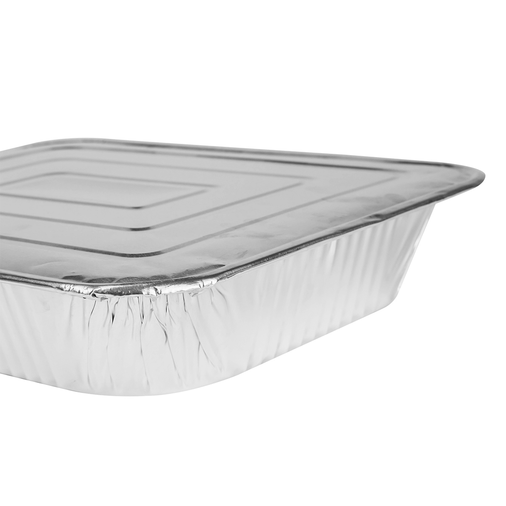 [50 ct] Full Size Aluminum Foil Steam Table Pan, Medium Depth