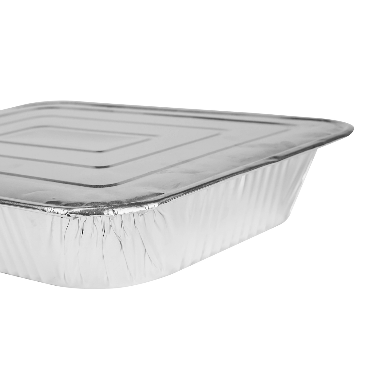 [50 ct] Full Size Aluminum Foil Steam Table Pan, Medium Depth