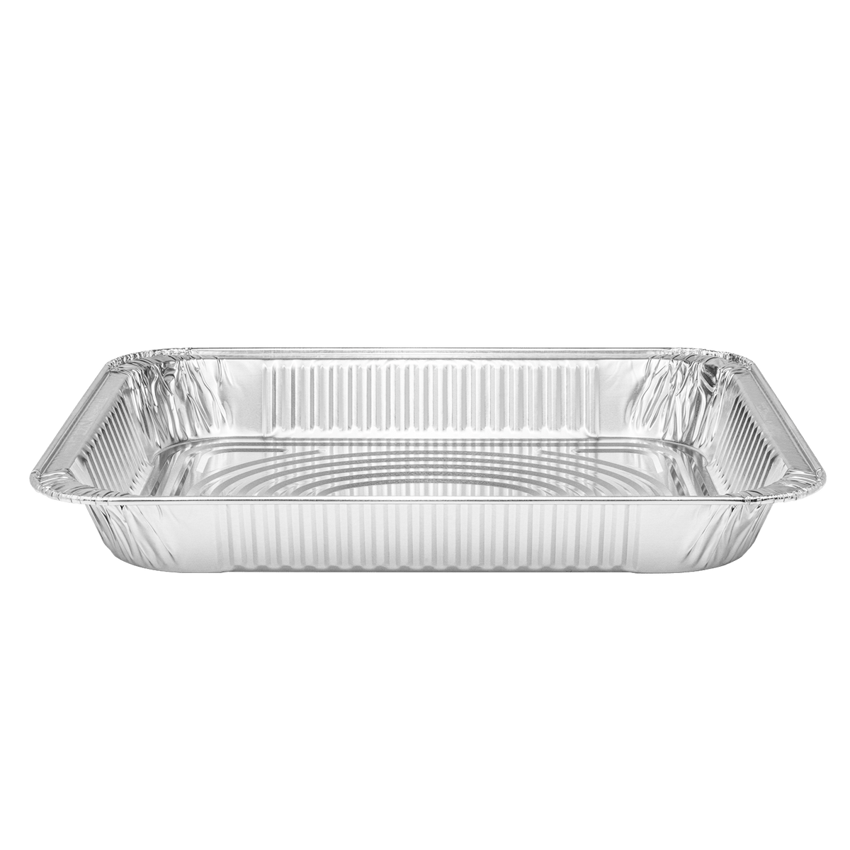 [100 ct] Half Size Heavy-Duty Aluminum Foil Steam Table Pan, Shallow Depth