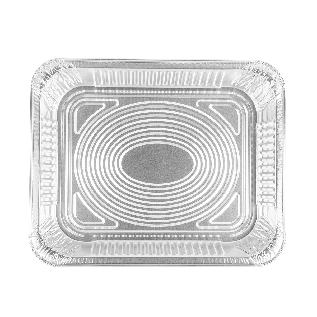 [100 ct] Half Size Heavy-Duty Aluminum Foil Steam Table Pan, Shallow Depth