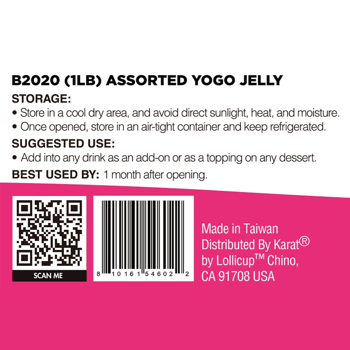 Assorted Yogo Jelly - Jar (1 lb)