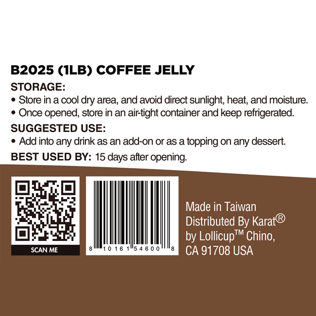 Coffee Jelly - Jar (1 lb)