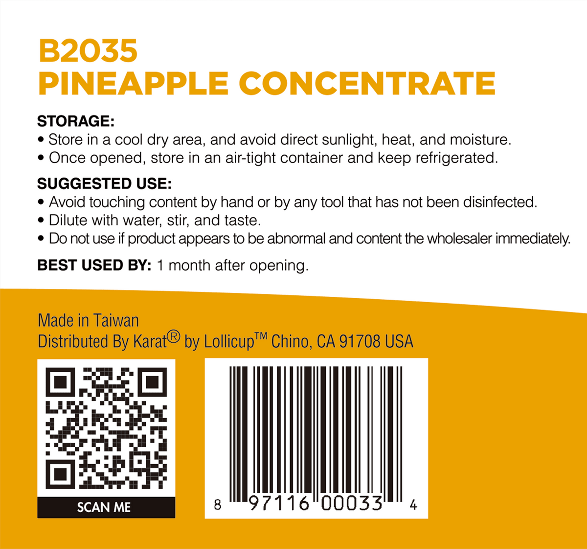 Pineapple Concentrate - Jar (7.7 lbs)