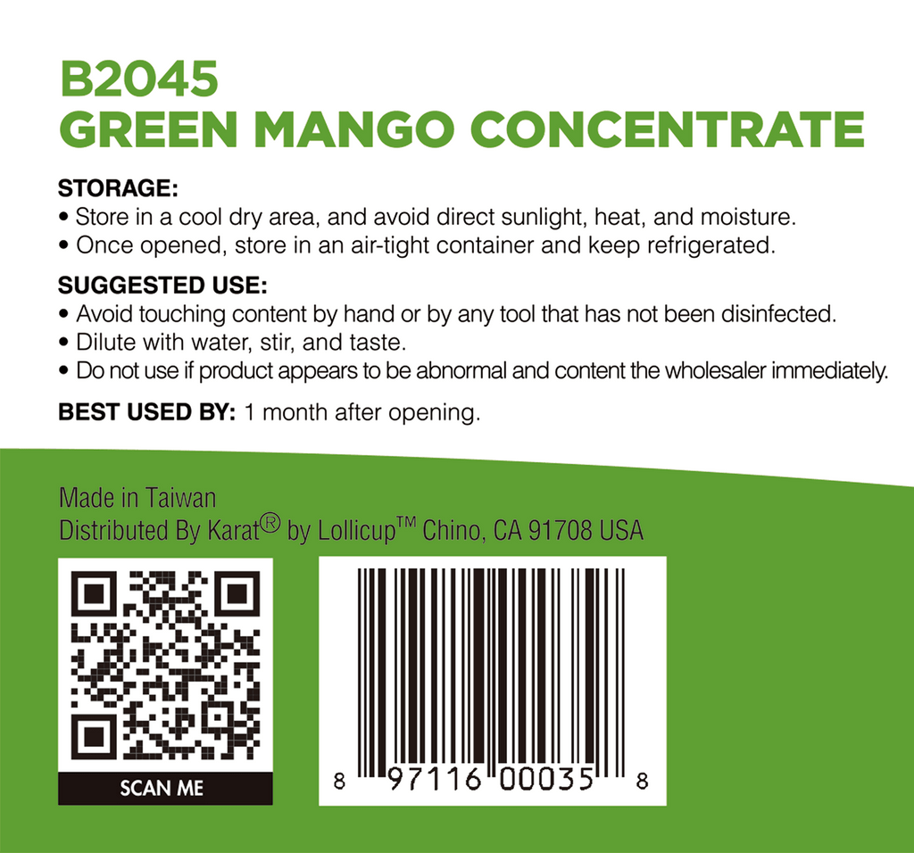 Green Mango Concentrate - Jar (7.7 lbs)