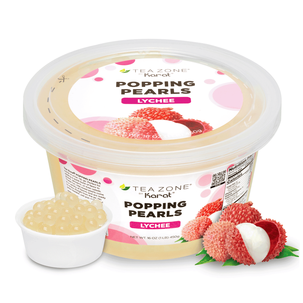 Lychee Popping Pearls - Jar (1 lb)