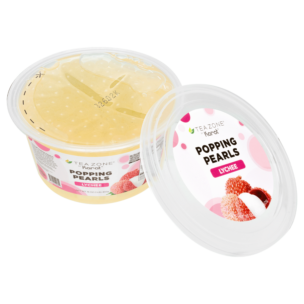 [12 Jars] Lychee Popping Pearls (1 lb each)