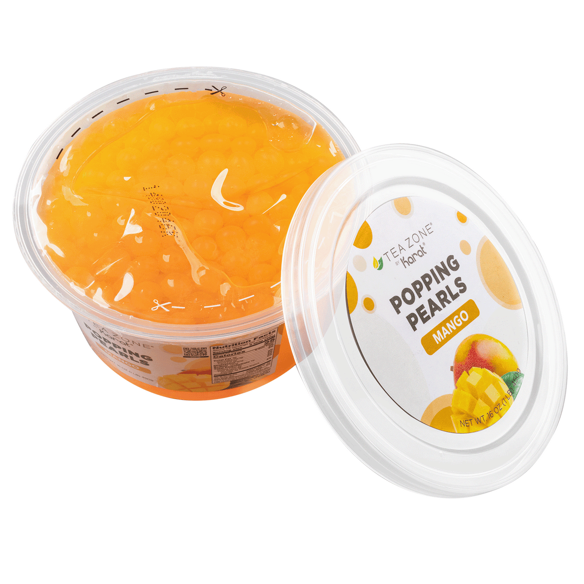 Mango Popping Pearls - Jar (1 lb)
