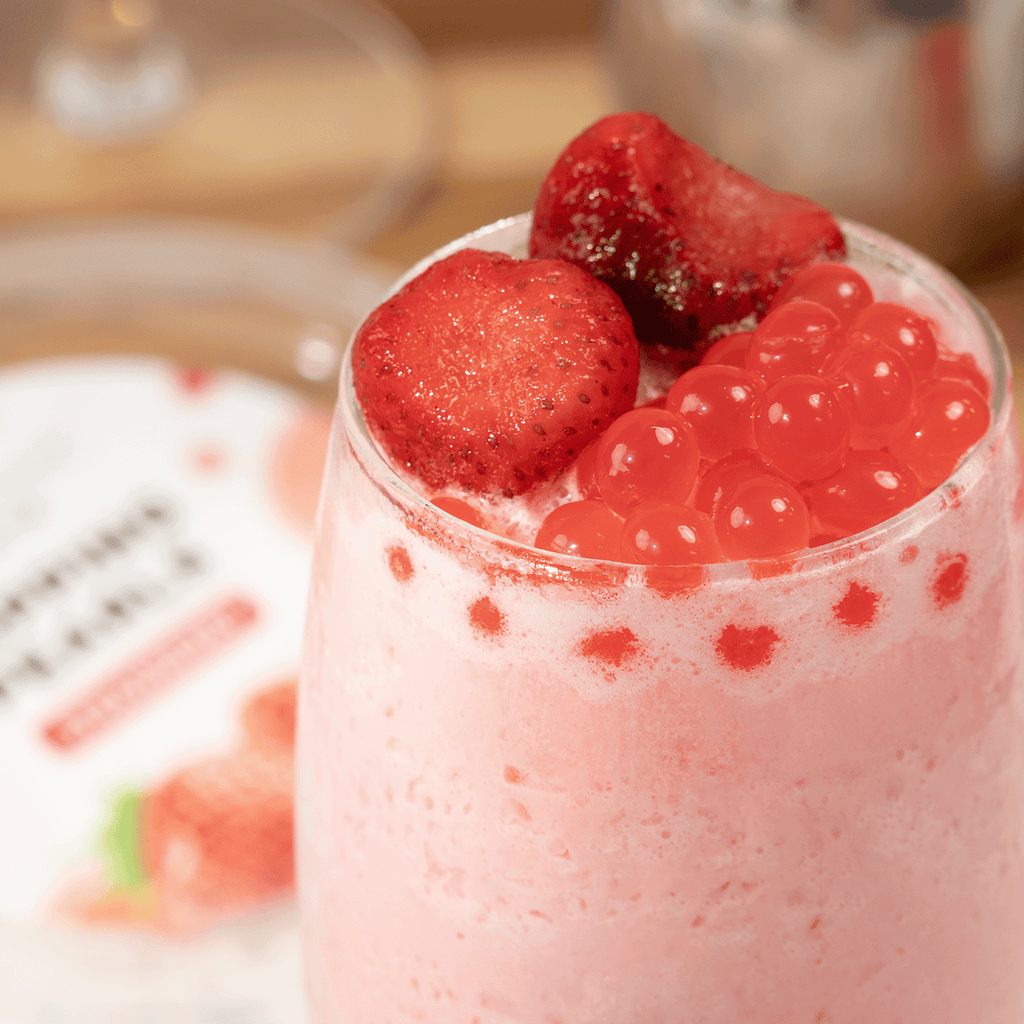 [12 Jars] Strawberry Popping Pearls (1 lb each)