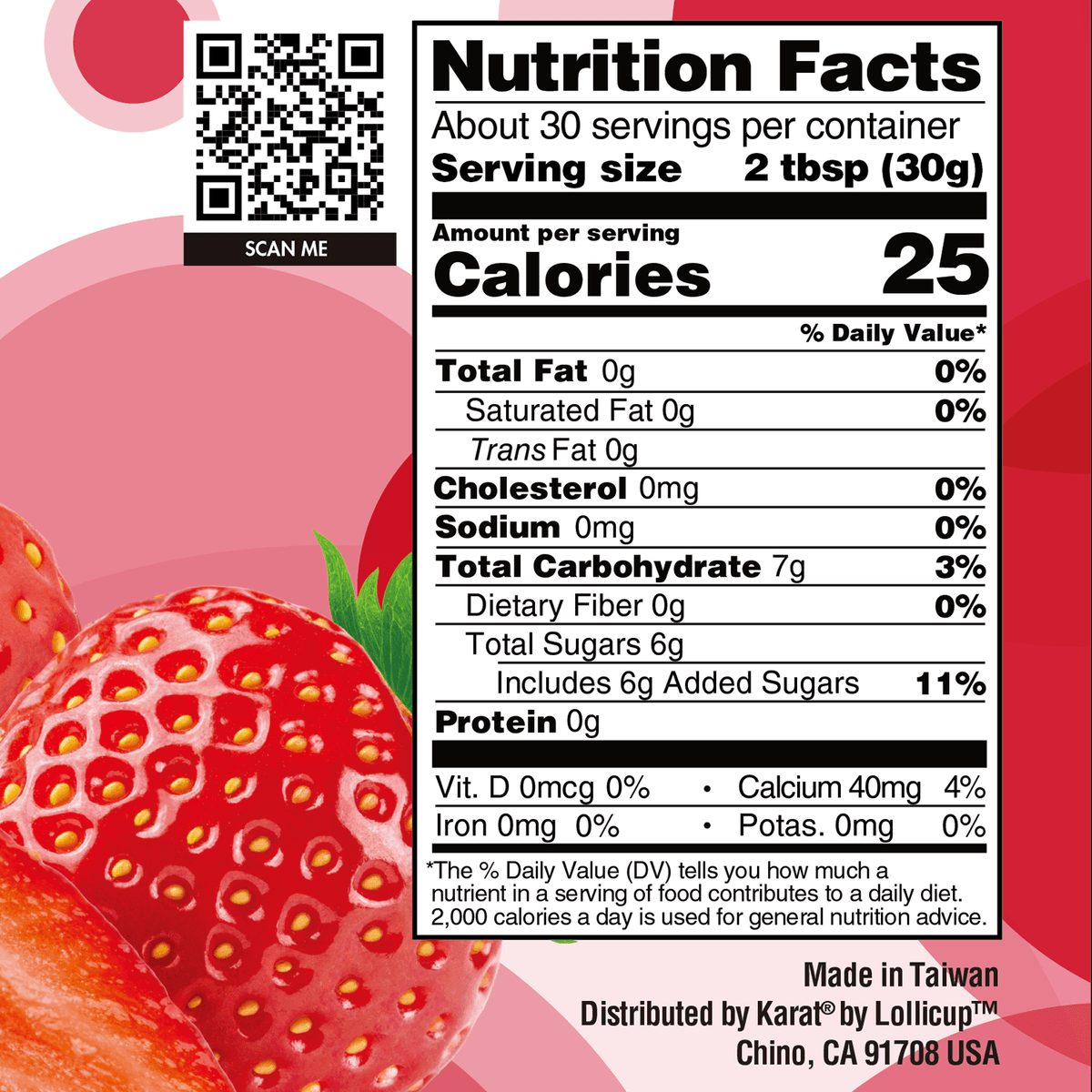 Strawberry Popping Pearls - Jar (2 lb)
