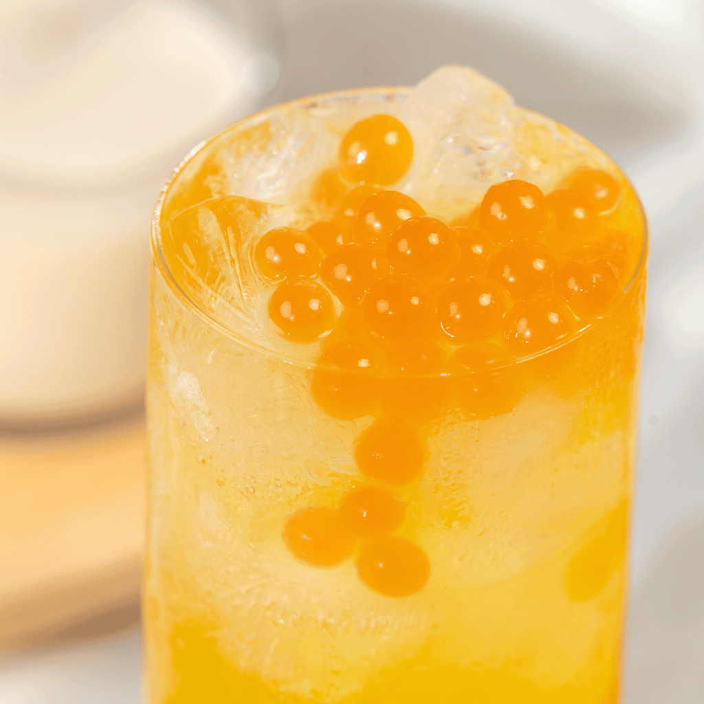 [12 Jars] Passion Fruit Popping Pearls (1 lb each)