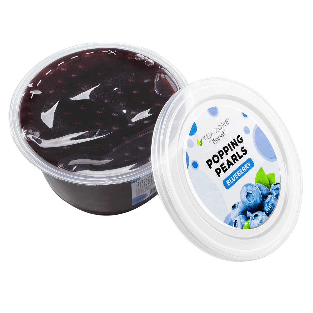 [12 Jars] Blueberry Popping Pearls (1 lb each)