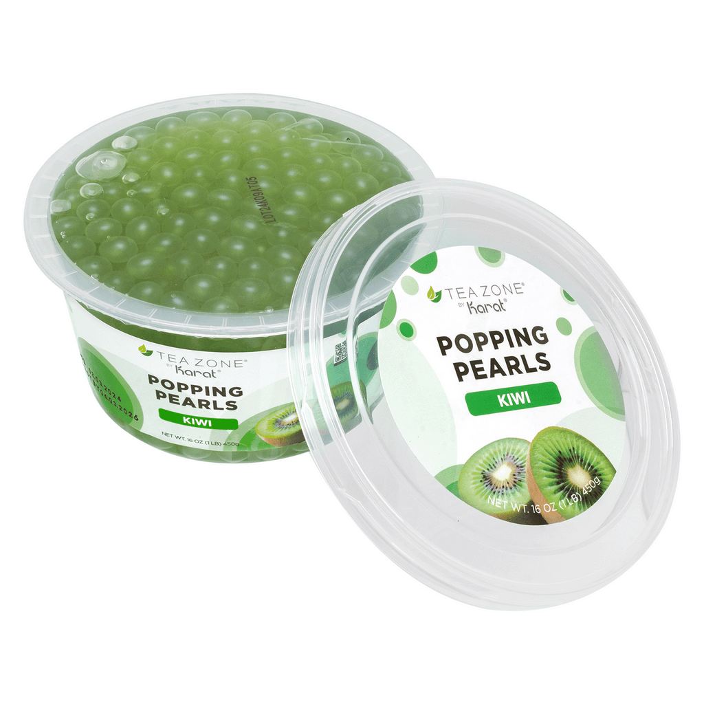[12 Jars] Kiwi Popping Pearls (1 lb each)