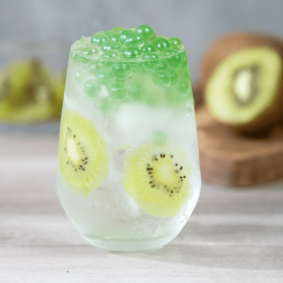 [12 Jars] Kiwi Popping Pearls (1 lb each)