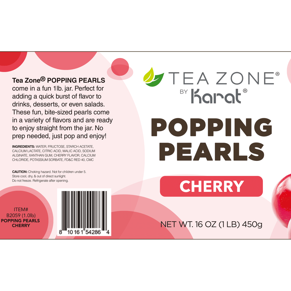 [12 Jars] Cherry Popping Pearls (1 lb each)
