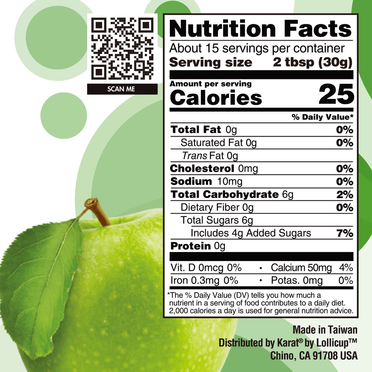 Green Apple Popping Pearls - Jar (1 lb)