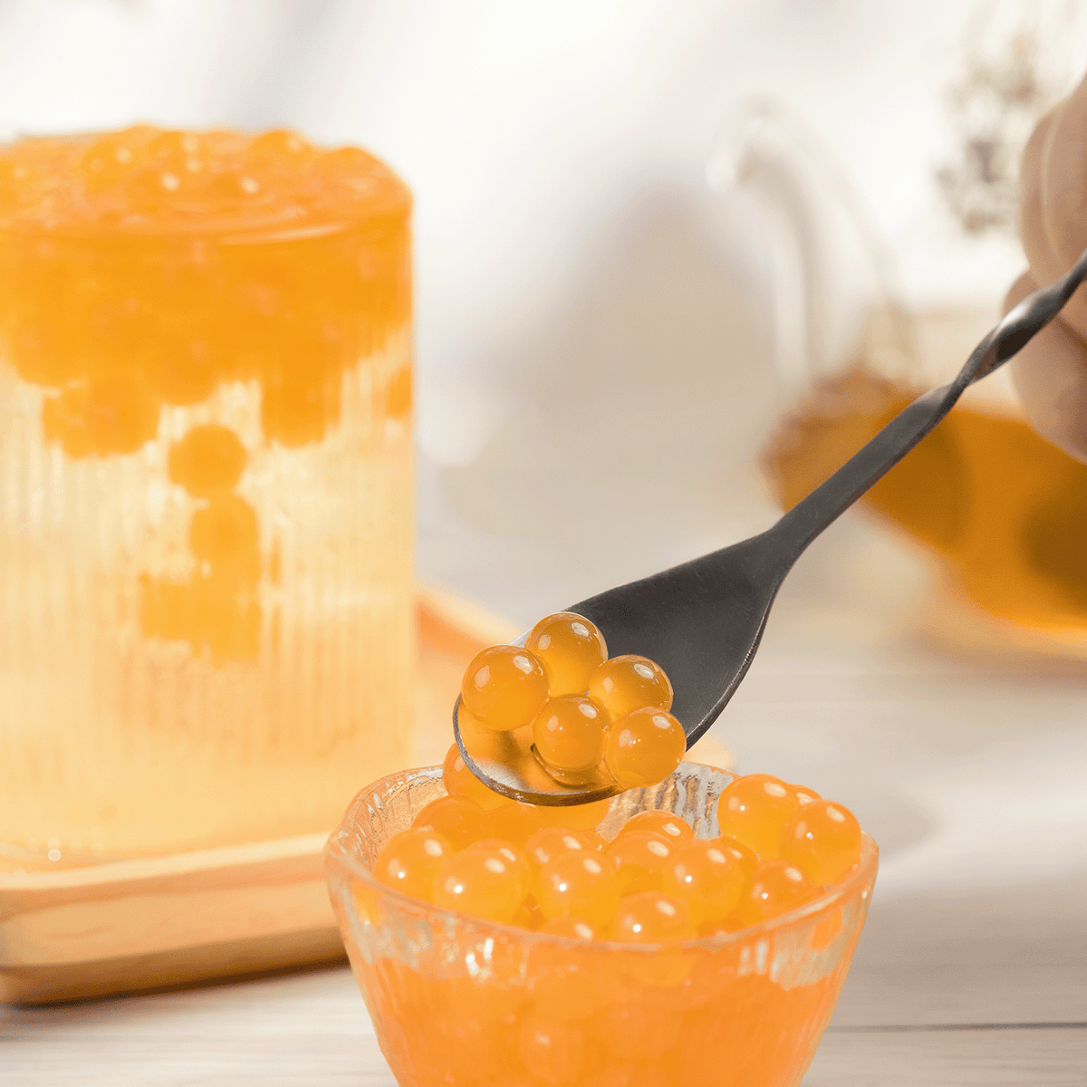 Peach Popping Pearls - Jar (2 lb)