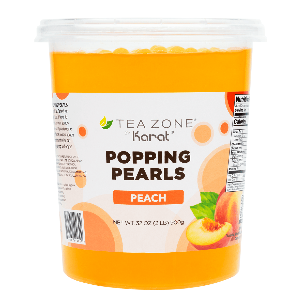 Peach Popping Pearls - Jar (2 lb)
