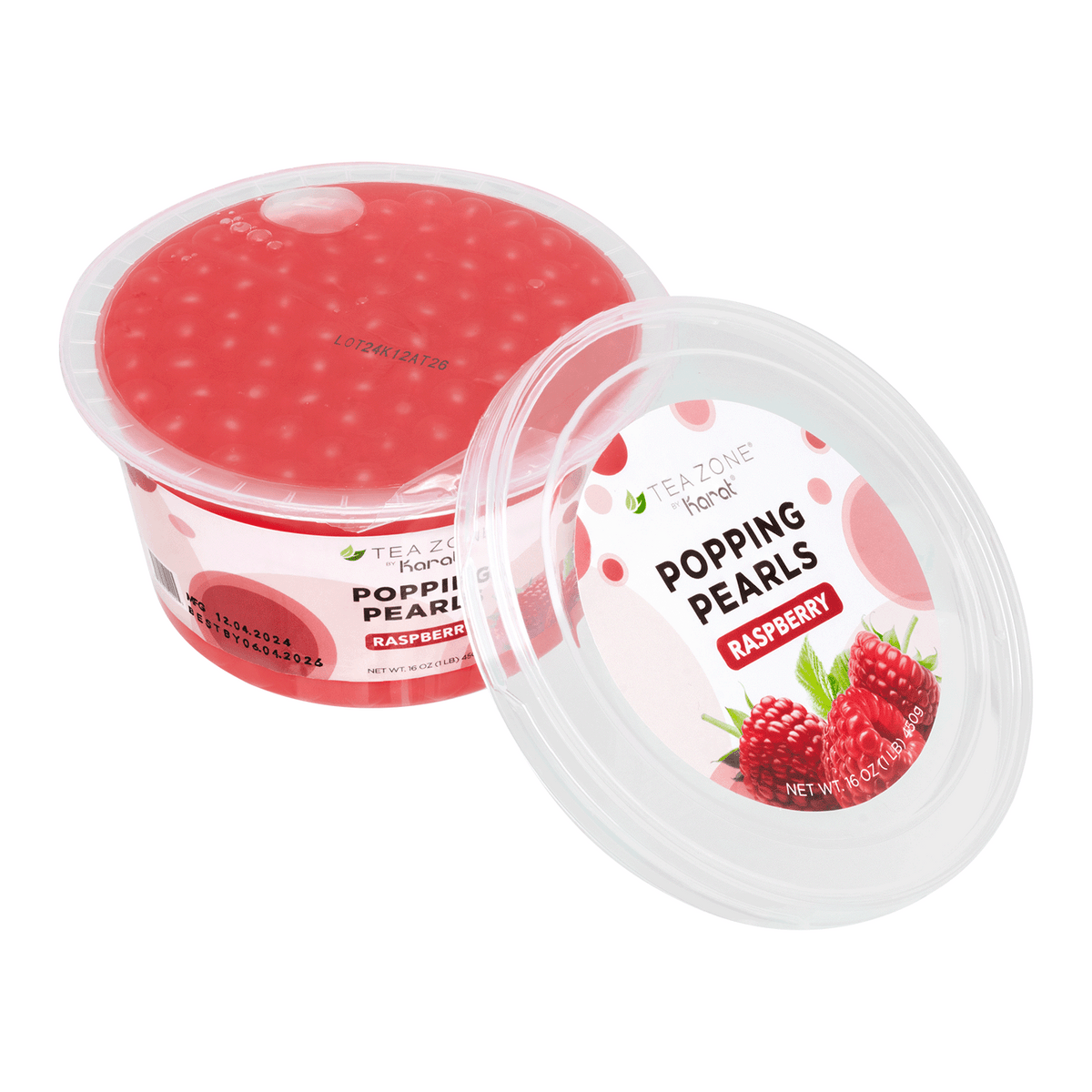 Raspberry Popping Pearls - Jar (1 lb)