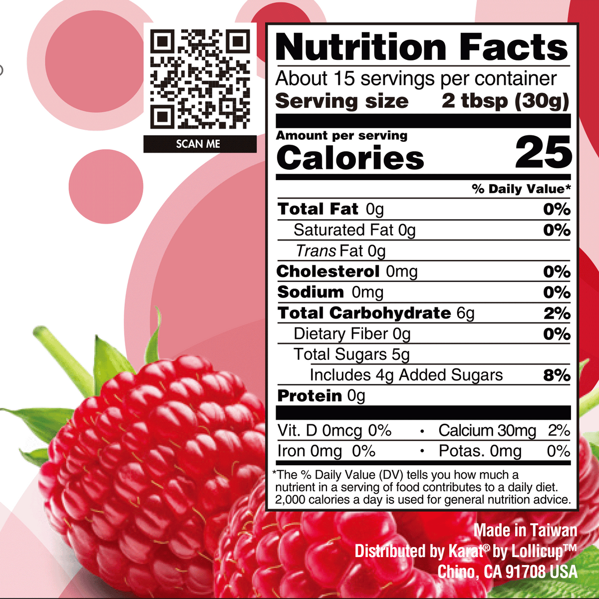 Raspberry Popping Pearls - Jar (1 lb)