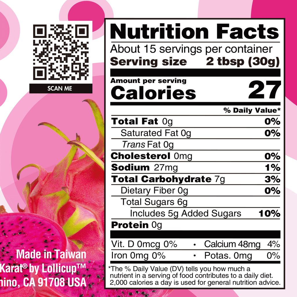 Dragon Fruit Popping Pearls - Jar (1 lb)